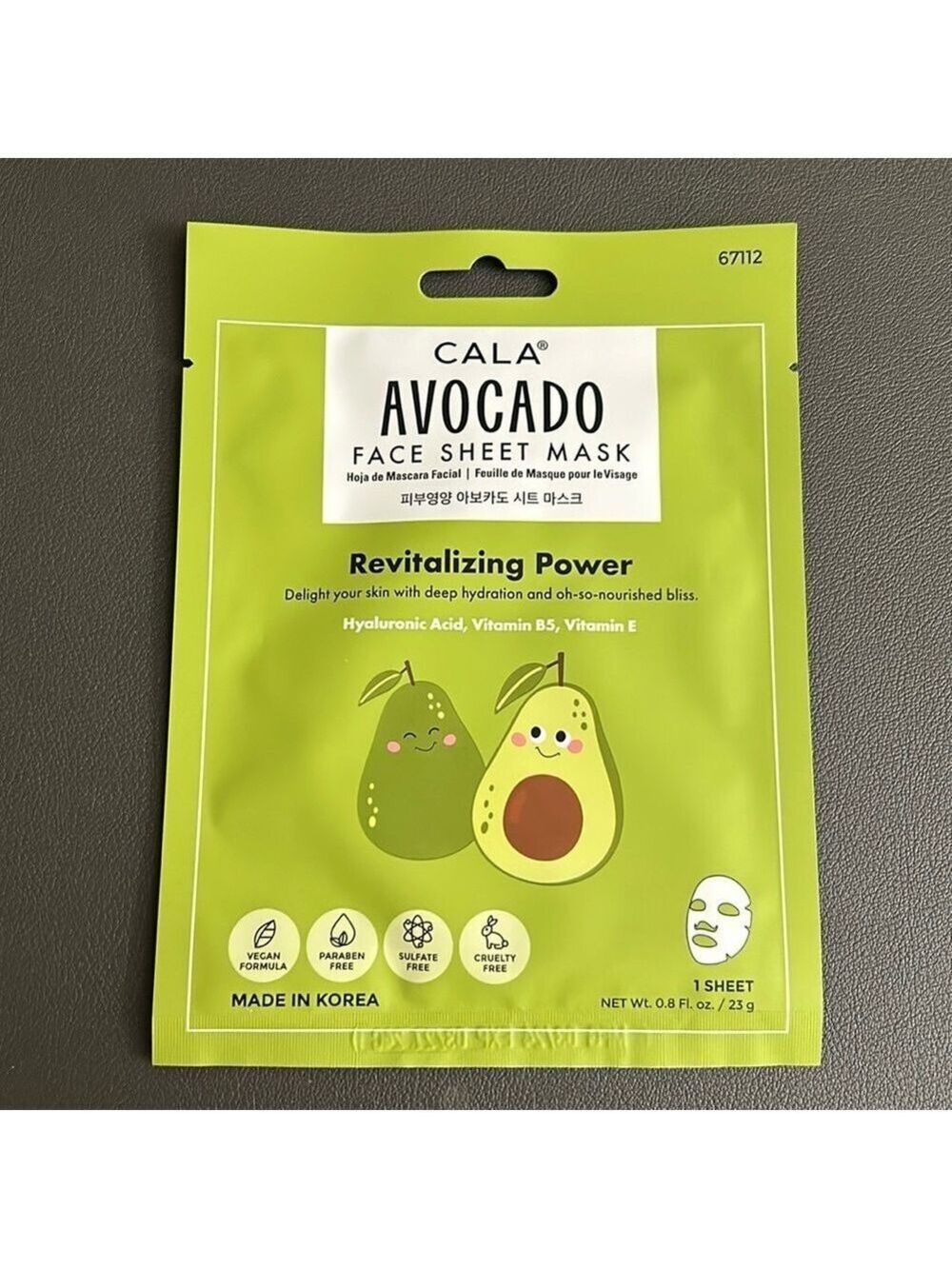 Cala Avocado Face Sheet Mask (Each)